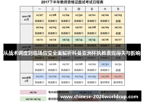 从战术调度到临场应变全面解析科曼亚洲杯执教表现得失与影响 从战术调度到临场应变全面解析科曼亚洲杯执教表现得失与影响